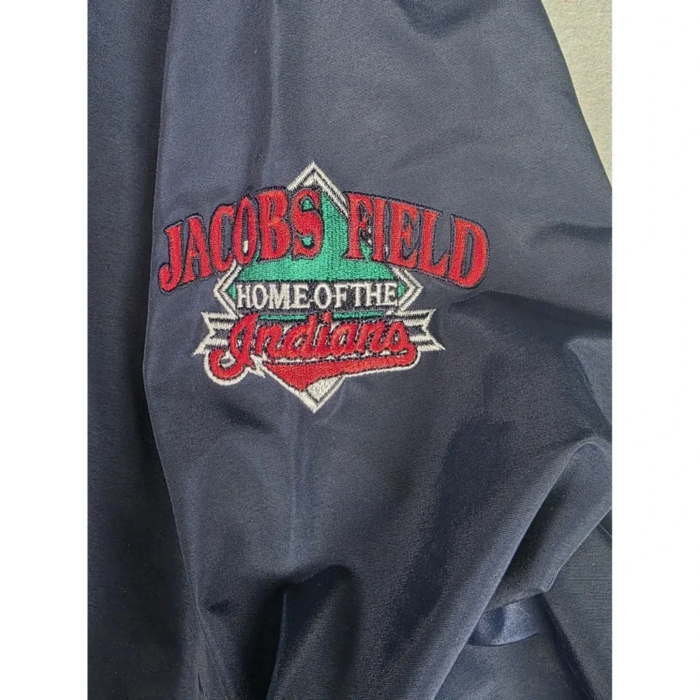 Men's Vintage Cleveland Indians 90s Puma XL - MLB Baseball Windbreaker Jacket